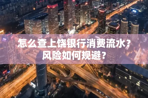 怎么查上饶银行消费流水?风险如何规避?