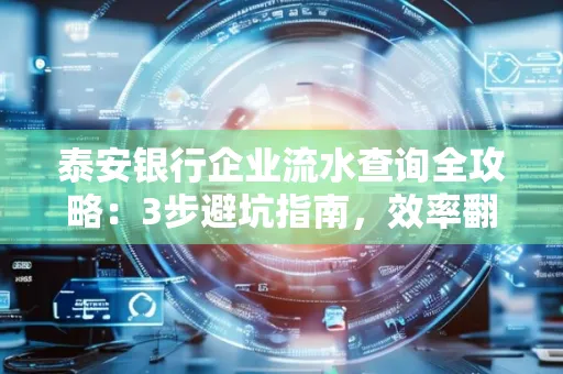 泰安银行企业流水查询全攻略:3步避坑指南,效率翻倍真相揭秘!