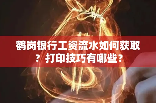 鹤岗银行工资流水如何获取?打印技巧有哪些?