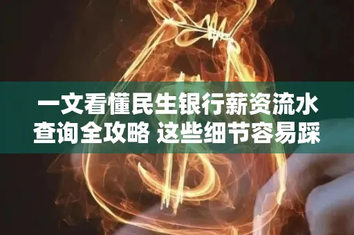 一文看懂民生银行薪资流水查询全攻略 这些细节容易踩雷