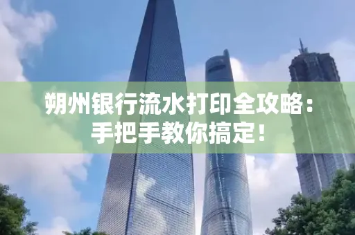 朔州银行流水打印全攻略:手把手教你搞定!
