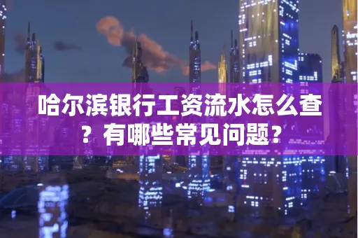 哈尔滨银行工资流水怎么查?有哪些常见问题?