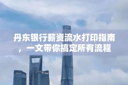 丹东银行薪资流水打印指南,一文带你搞定所有流程 丹东银行薪资流水打印指南,一文带你搞定所有流程