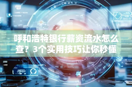 呼和浩特银行薪资流水怎么查?3个实用技巧让你秒懂