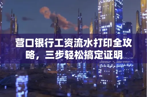 营口银行工资流水打印全攻略,三步轻松搞定证明