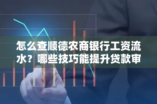 怎么查顺德农商银行工资流水？哪些技巧能提升贷款审核成功率？
