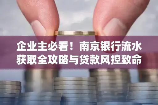 企业主必看！南京银行流水获取全攻略与贷款风控致命盲点解析]