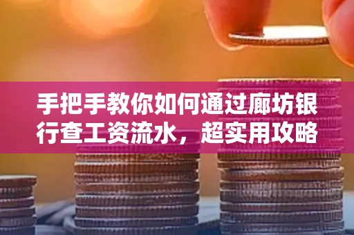 手把手教你如何通过廊坊银行查工资流水,超实用攻略不走弯路