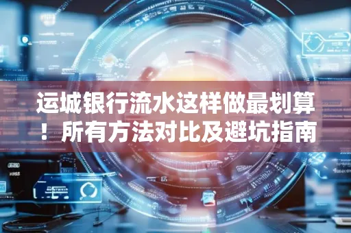运城银行流水这样做最划算！所有方法对比及避坑指南