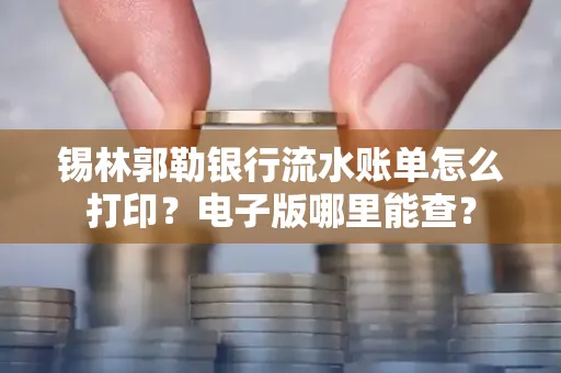 锡林郭勒银行流水账单怎么打印?电子版哪里能查?