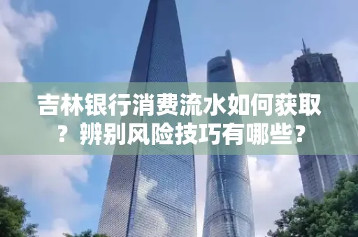 吉林银行消费流水如何获取?辨别风险技巧有哪些?