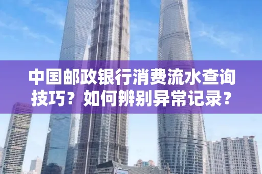 中国邮政银行消费流水查询技巧?如何辨别异常记录?