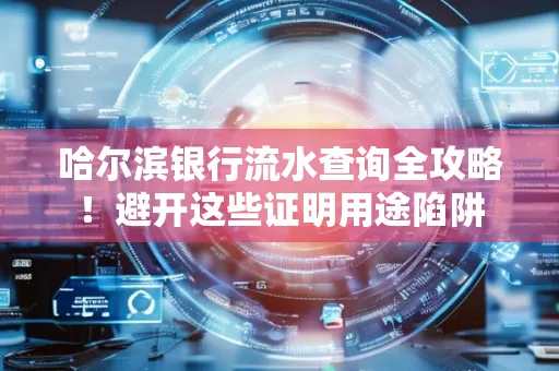哈尔滨银行流水查询全攻略!避开这些证明用途陷阱