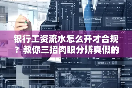 银行工资流水怎么开才合规?教你三招肉眼分辨真假的方法!