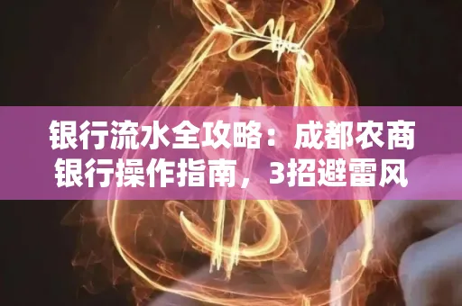 银行流水全攻略:成都农商银行操作指南,3招避雷风险,独家解析最规范银行