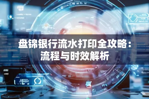 盘锦银行流水打印全攻略:流程与时效解析