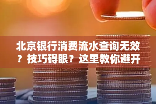北京银行消费流水查询无效?技巧碍眼?这里教你避开雷区轻松获取!