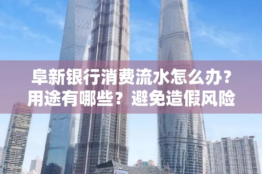 阜新银行消费流水怎么办?用途有哪些?避免造假风险方法
