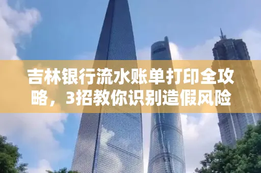吉林银行流水账单打印全攻略,3招教你识别造假风险