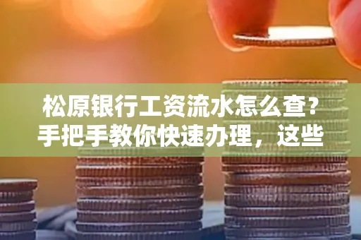 松原银行工资流水怎么查?手把手教你快速办理,这些材料必须准备好!