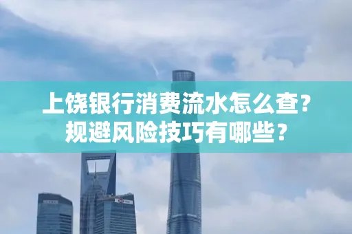 上饶银行消费流水怎么查?规避风险技巧有哪些?