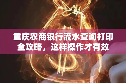 重庆农商银行流水查询打印全攻略，这样操作才有效