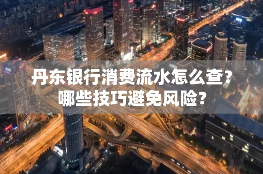 丹东银行消费流水怎么查?哪些技巧避免风险?