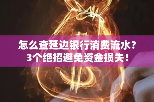 怎么查延边银行消费流水?3个绝招避免资金损失!